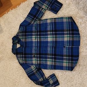 Jcrew Sherpa lined flannel shirt size 8 (kjk)